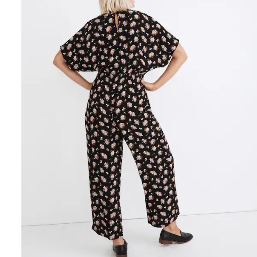 Madewell Wide Leg Floral Jumpsuit in Dandelion Bouquet - Size X-Small - Picture 5 of 13